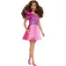 Barbie: Fashionista bambola alla moda in abito rosa vivace - Mattel
