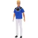 Barbie Fashionista ragazzo bambola con camicia blu-nera - Mattel