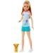 Barbie: Stacie al salvataggio - Bambola con capelli castano chiaro e cagnolino - Mattel