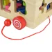 Beilaluna: Carrozza trainabile in legno con forme e numeri