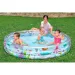 Bestway: piscina trasparente a tre anelli a tema marino 183 x 33 cm immagine 3