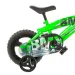 Bicicletta per bambini BMX 12" con rotelle laterali, colore verde-nero – Bicicletta Dino Bikes
