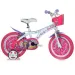 Bicicletta per bambini Barbie rosa-bianco taglia 12 - Bicicletta Dino Bikes
