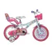 Bicicletta per bambini Barbie rosa-bianco taglia 14 - Bicicletta Dino Bikes