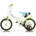 Bicicletta per bambini Bluey 12" con portaborraccia e rotelle, colore bianco-blu-verde – Bicicletta Dino Bikes