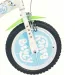 Bicicletta per bambini Bluey 14” con portaborraccia e rotelle laterali, colore bianco-blu-verde – Dino Bikes