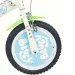 Bicicletta per bambini Bluey 14" con portaborraccia e rotelle laterali nei colori bianco-blu-verde – Bicicletta Dino Bikes