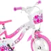 Bicicletta per bambini Flappy 12” con cestino e seggiolino per bambole in colore rosa-bianco - Bicicletta Dino Bikes