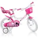 Bicicletta per bambini Hello Kitty rosa-bianca misura 14 - Dino Bikes