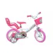 Bicicletta per bambini Hello Kitty rosa-bianca taglia 12 - Dino Bikes