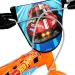 Bicicletta per bambini Hot Wheels 14” con portaborraccia e rotelle laterali, colore arancione-nero – Bicicletta Dino Bikes
