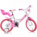 Bicicletta per bambini Little Heart rosa e bianca, misura 16 - Dino Bikes