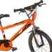Bicicletta per bambini R88 16” con portaborraccia e rotelle laterali, colore arancione-nero – Bicicletta Dino Bikes