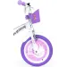 Bicicletta per bambini Unicorn Academy 16” con cestino e seggiolino per bambole, colore lilla-bianco – Dino Bikes