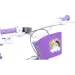 Bicicletta per bambini Unicorn Academy 16” con cestino e seggiolino per bambole, colore viola-bianco – Bicicletta Dino Bikes