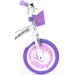 Bicicletta per bambini Unicorn Academy 16” con cestino e seggiolino per bambole, colore viola-bianco – Bicicletta Dino Bikes