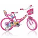 Bicicletta per bambini rosa Princess misura 16 - Bicicletta Dino Bikes