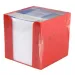 Blocco note in supporto rosso 750 fogli 9x9x9cm