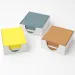 Blocco note incollato in vari colori, 500 fogli, 8,5x8,5x4,5 cm
