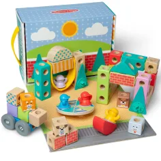 Blockables: gioco di costruzioni in legno per la città - Melissa & Doug immagine 2