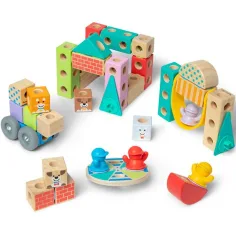 Blockables: gioco di costruzioni in legno per la città - Melissa & Doug immagine 3