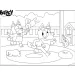 Bluey 2 in 1 puzzle da 60 pezzi e album da colorare 50x35 cm - Lisciani