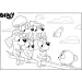 Bluey 2 in 1 puzzle ecologico da 60 pezzi e album da colorare 70x50cm - Lisciani