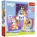 Bluey 3 in 1 puzzle da 20-36-50 pezzi - Trefl