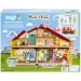 Bluey: Set da gioco casa di famiglia festiva con figura di Bluey in festa