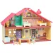 Bluey: Set da gioco casa di famiglia festiva con figura di Bluey in festa