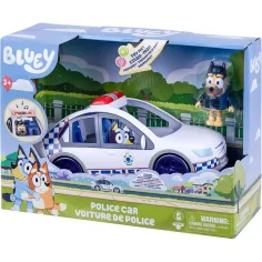 Bluey: Set di gioco con auto della polizia e personaggio immagine 1