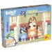 Bluey cuccioli sulle scale 2 in 1 puzzle da 24 pezzi e libro da colorare 35x25 cm - Lisciani