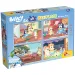 Bluey e amici 2 in 1 maxi puzzle da pavimento 4x48 pezzi e libro da colorare 35x25 cm - Lisciani