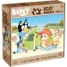 Bluey in vacanza 2 in 1 puzzle Eco maxi da 24 pezzi e libro da colorare 70x50cm - Lisciani
