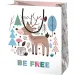 Borsa regalo di dimensioni normali con motivo di cervo Be Free 11x6x14cm