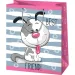 Borsa regalo di medie dimensioni con cagnolini 18x23x10cm