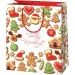 Borsa regalo di medie dimensioni con la scritta Buon Natale 18x23x10cm
