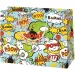 Borsa regalo di medie dimensioni con motivo BOOM 18x22,7x10cm