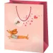 Borsa regalo di formato standard con motivo di bassotto, 11 x 6 x 14 cm