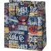 Borsa regalo esclusiva di grandi dimensioni e multicolore 33x15x44cm