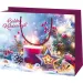 Borsa regalo esclusiva di medie dimensioni con scritta "Buon Natale" 18x10x23cm