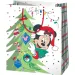 Borsa regalo gigante con motivo natalizio di Topolino 40x56x20cm