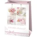Borsa regalo gigante decorata con motivo e scritta di matrimonio 33x15x44cm