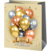 Borsa regalo grande con palloncini e la scritta "Buon compleanno!" 26 x 13 x 33 cm