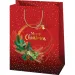 Borsa regalo grande rossa "Buon Natale" 24x35x9cm