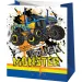Borsa regalo media con motivo Monster Truck 18x10x23cm