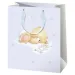 Borsa regalo media viola con orsetto Forever Friends esclusiva 18x23x10cm