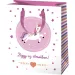 Borsa regalo normale con unicorni 11x15x6cm "Credi nei sogni!"