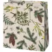 Borsa regalo premium di medie dimensioni con motivo vegetale 18x23x10 cm