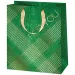 Borsa regalo premium di medie dimensioni verde con scritta "For You" 18x10x23cm